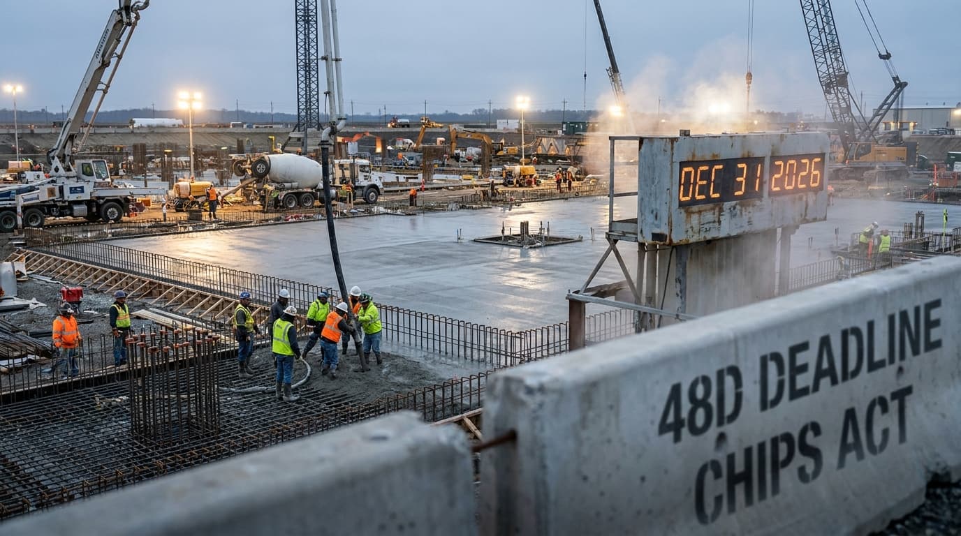 The 48D Cliff: Why Chipmakers Are Racing to Pour Concrete Before Dec. 31, 2026